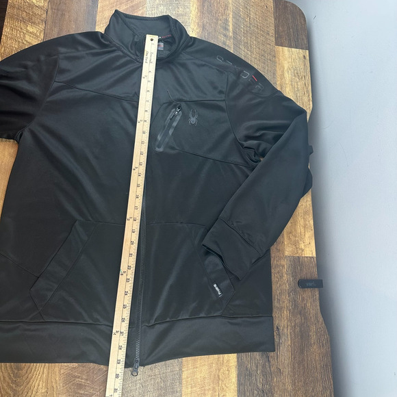 Spyder Active Jacket Men's XL Black ProWeb Full Zip Lightweight Performance - Picture 6 of 8